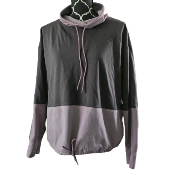 Athleta Hermosa Mock Neck Sweatshirt - shale/flora mauve - Picture 2 of 7